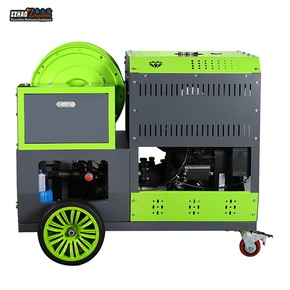 

200kg Industrial High-pressure Water Gun Cleaning Machine Gasoline diesel Sewage Pipe Sewer Pipe Dredging Machine