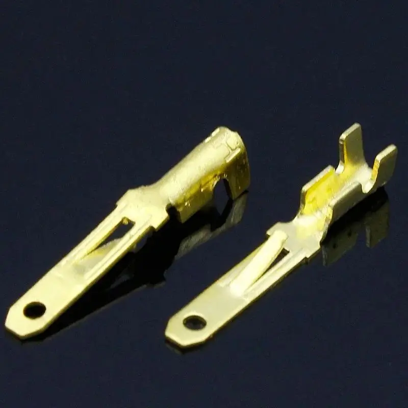 50PCS 2.8mm Crimp Terminal Female Male Spade Connector Naked Terminals