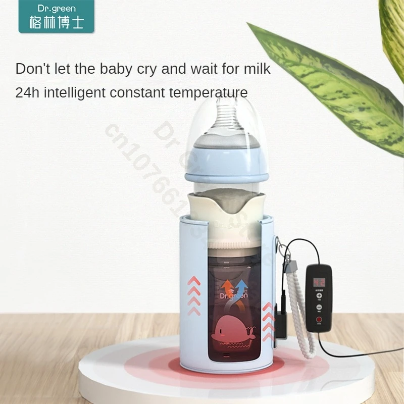 Dr.Green  Newborn Baby Bottle USB Smart Thermostat  Glass 150mL/240mL Sealed isolation Fast milk filling Removable/Washable