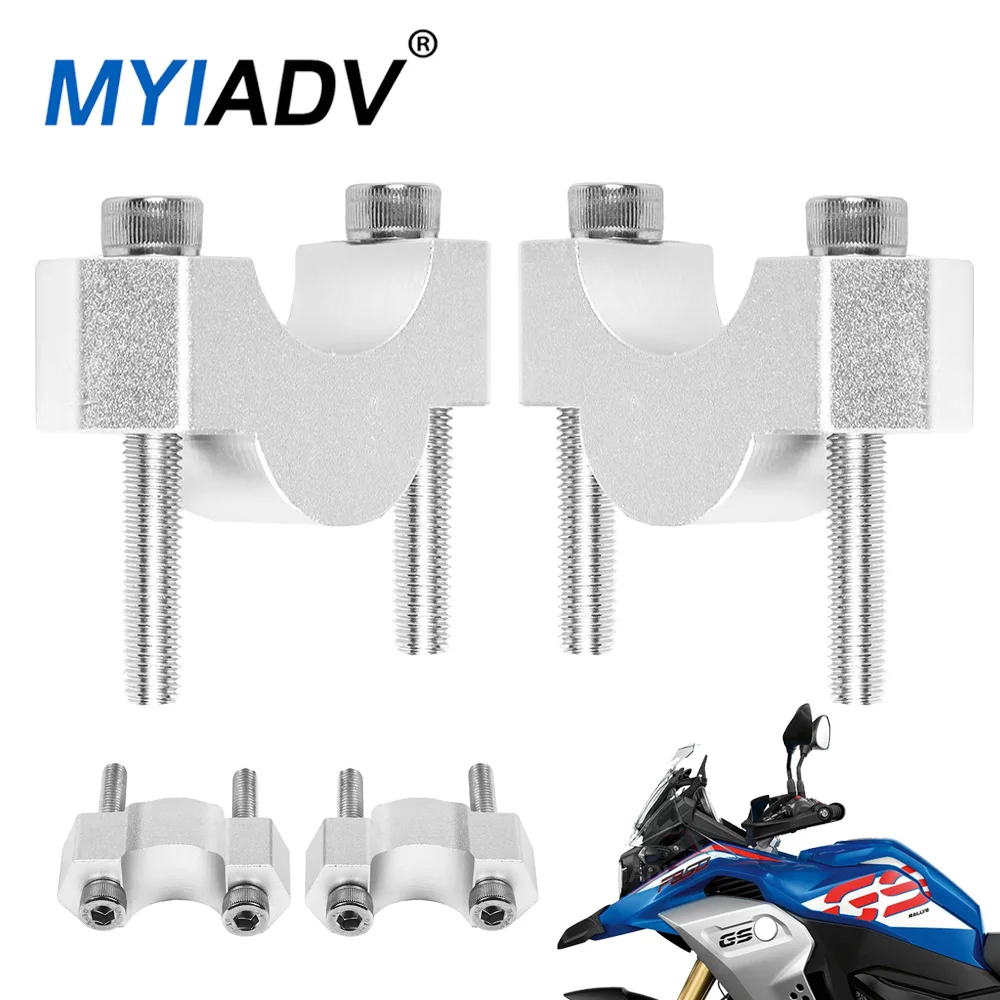 

For BMW F850GS ADV F900R XR Handle Bar Risers Motorcycle Accessories CNC Handlebar Riser Clamp Extend Handlebar Adapter Mount