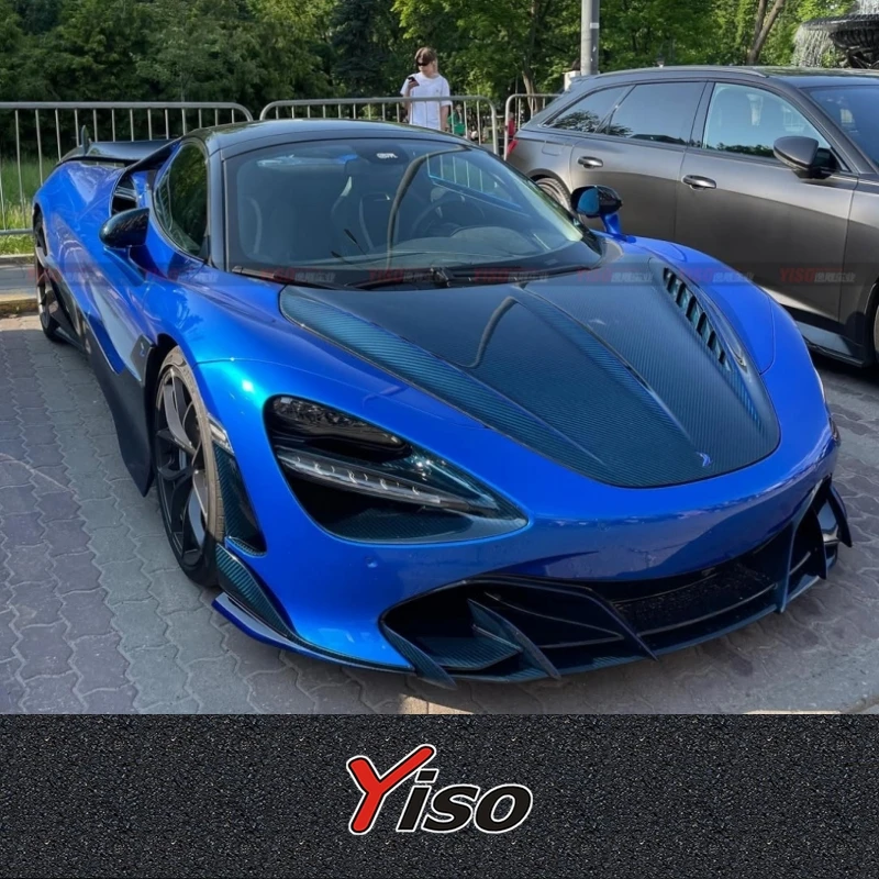 

Suitable for 720S TOPCAR body kit dry Modified encirclement carbon fiber front lip rear lip side skirts hood rear wing