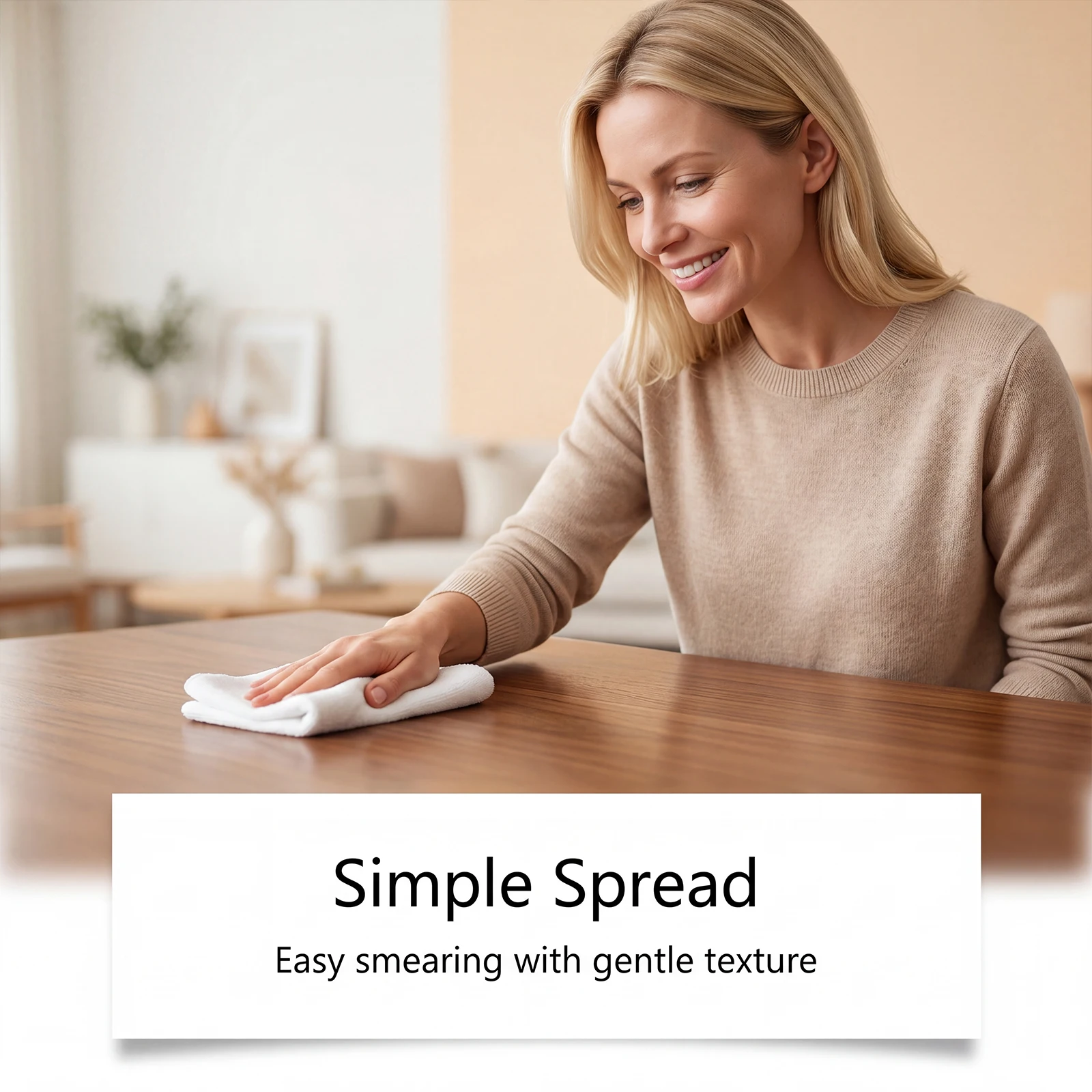 Furniture Care Paste, Mild Texture, Gentle Polishing & Brightening, Convenient Daily Maintenance for Wooden Furniture Surfaces