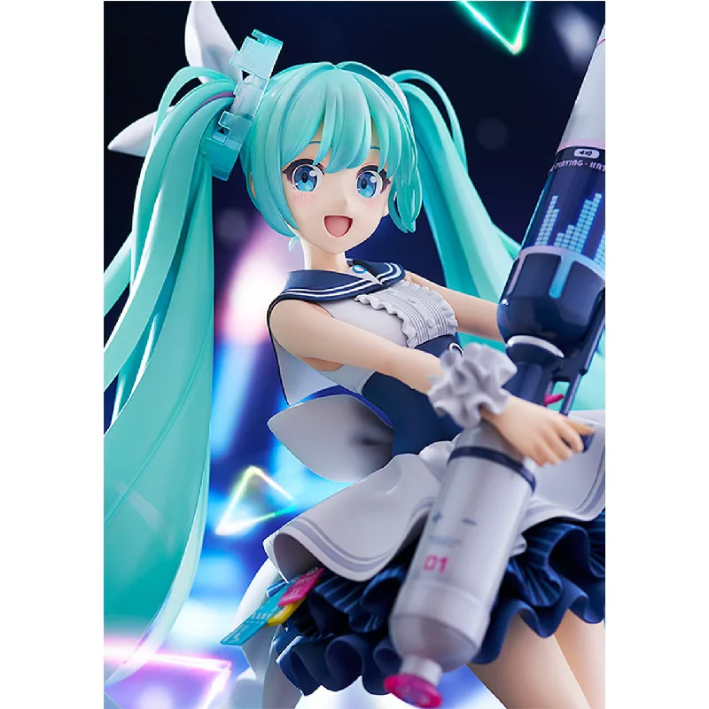 En Stock Original MaxFactory 1/7 Hatsune Miku archivo azul PVC figuras de Anime coleccionista de escritorio modelo de figuras de acción juguetes regalo