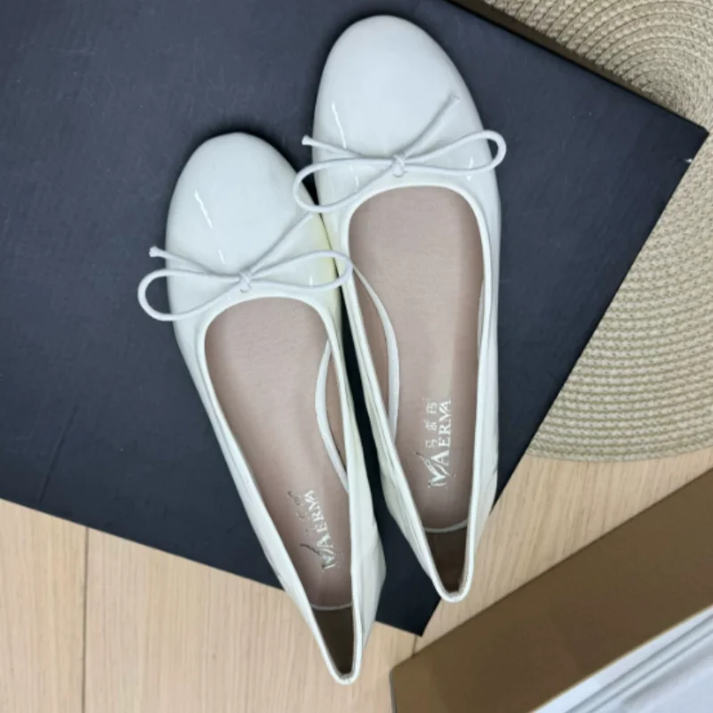 Women's Mules And Clogs Luxury Cute High Quality Shoes 2026 Cute Tip Wide Fitting Auto Leather Slip-On No Heels Shoes 48 3 45 47