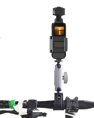 오토바이 자전거 산악 자전거 사이클링 촬영 브래킷 고정 클램프 클립 매직 암 DJI 오스모 포켓 1 2 3 짐벌 카메라용