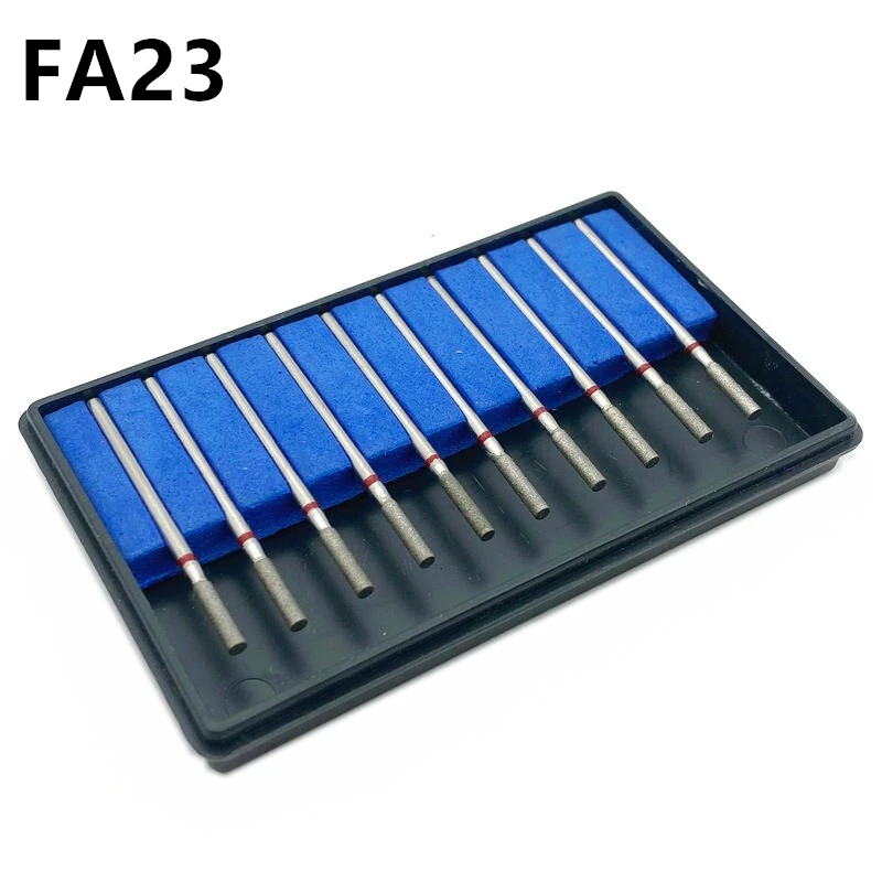 

10pcs/pack Dental Material HP Diamond Polishing Burs For Low Speed Straight Handpiece Nail Drill Burs Craft Polisher FA23