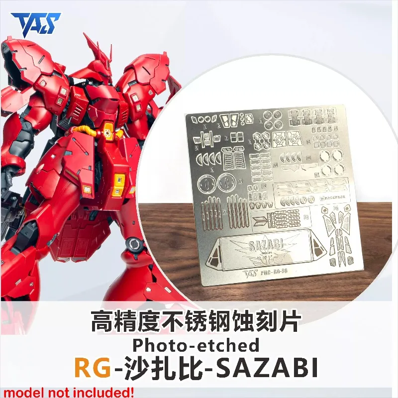 

TAS High Precision Photo-Etched Sheets Fit RG 1/144 MSN-04 SAZABI Model Upgrade Modified Detail Building Accessories