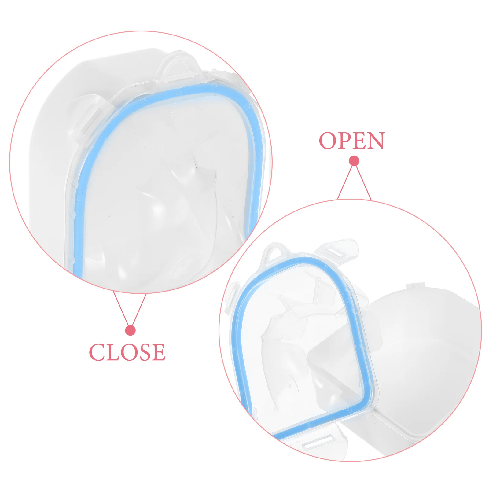 1 ชุดสีฟ้าเล็บแช่ชามเล็บสปาเครื่องมือมือสําหรับผิวอ่อนนุ่มกําจัด WARM Water Treatment ก่อนเล็บ