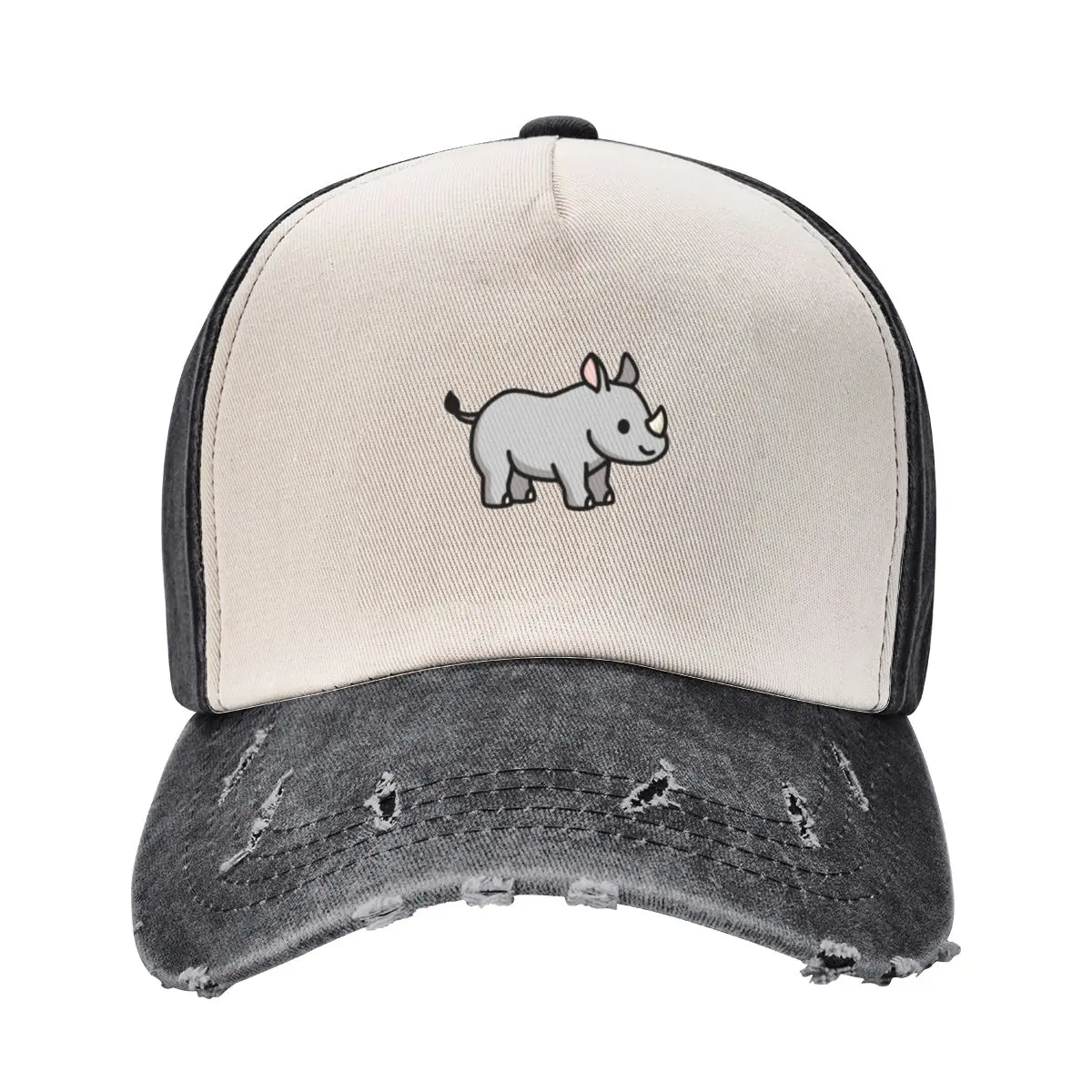 Rhino Baseball Cap black Wild Ball Hat Men Hats Women's