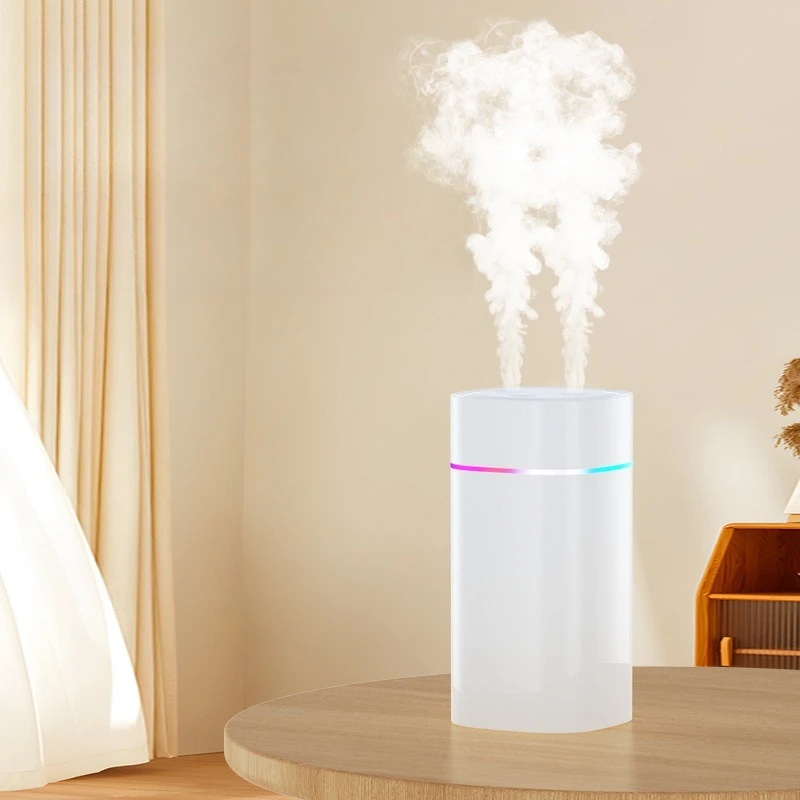 New Air Humidifier Small Household Dual Spray Heavy Fog Office Desktop Car Indoor Large Capacity Atomizer
