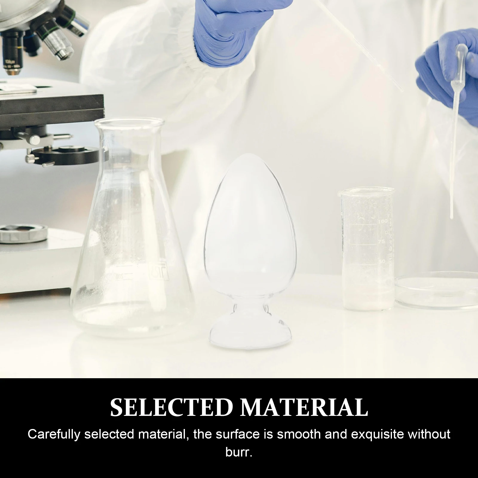 2 قطعة زجاجة الدجاج على شكل قلب زجاجة عرض مخروطية ناعمة للمختبر حاوية تخزين مقاومة للماء زجاجات مخروطية