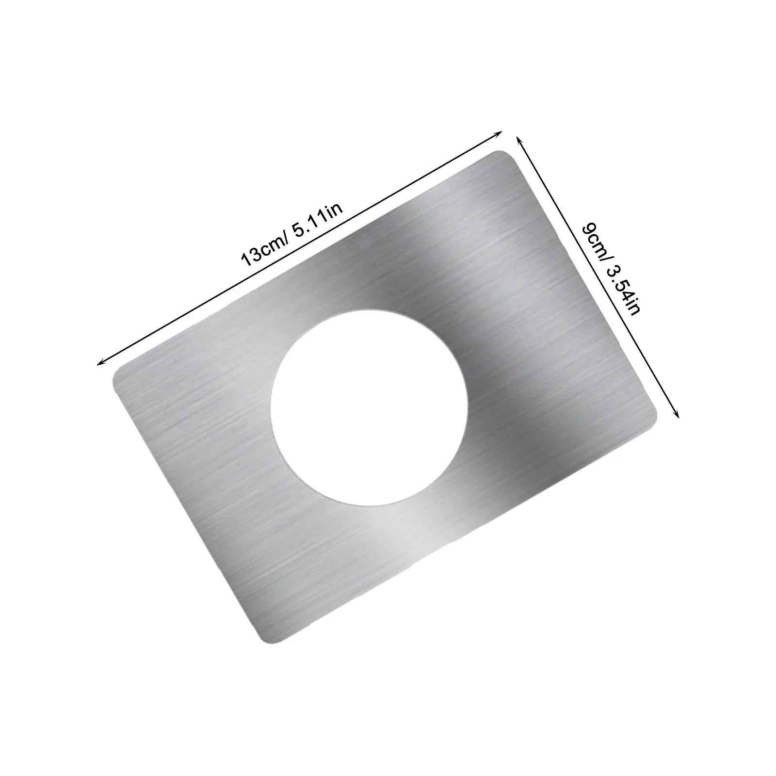 2 Pcs Door Lock Reinforcement Plate Repair Knob Backplate Accessory Strike Filler