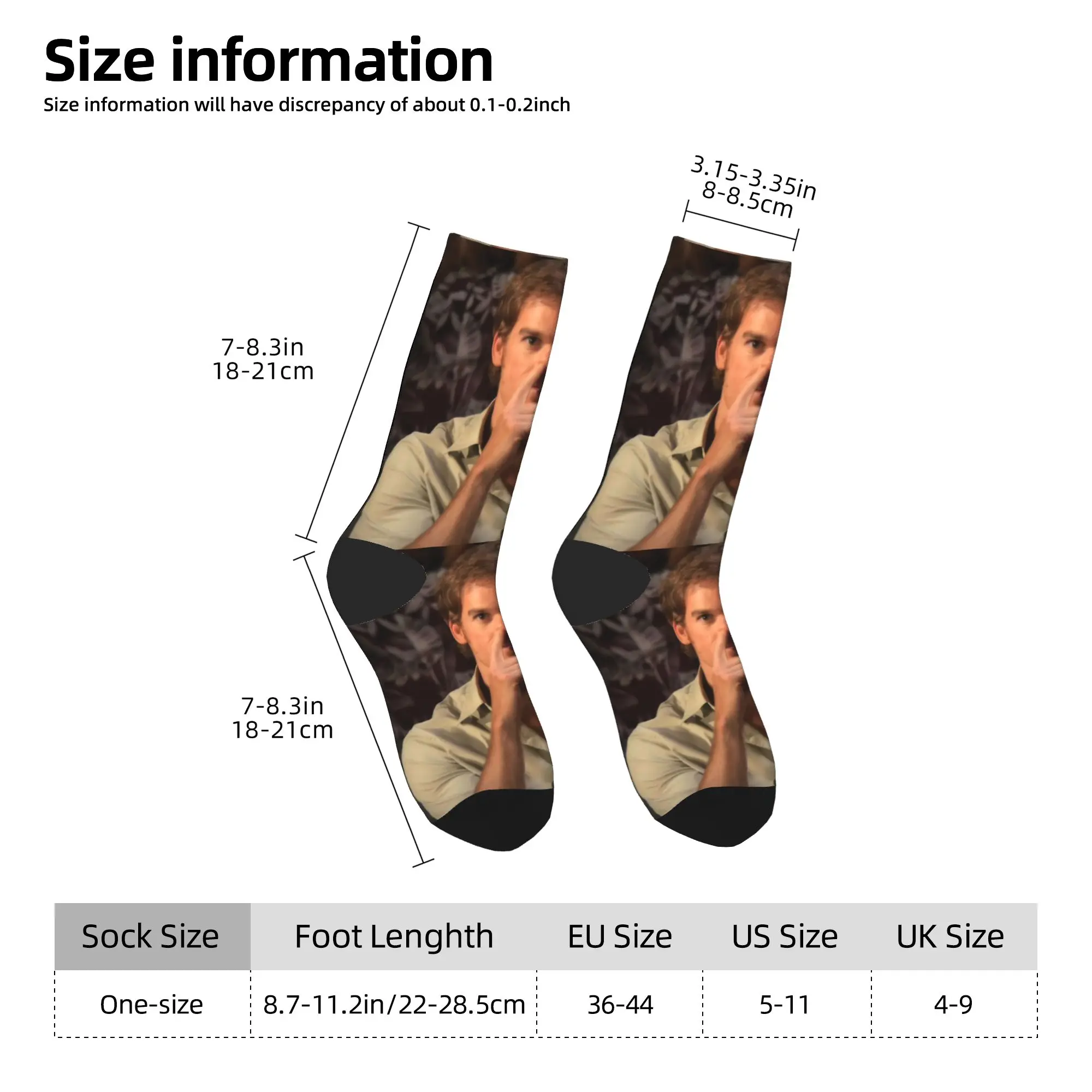 جوارب Dexter Morgan جوارب مضحكة للرجال جودة ركوب الدراجات جوارب شتوية جرافيك مضادة للانزلاق