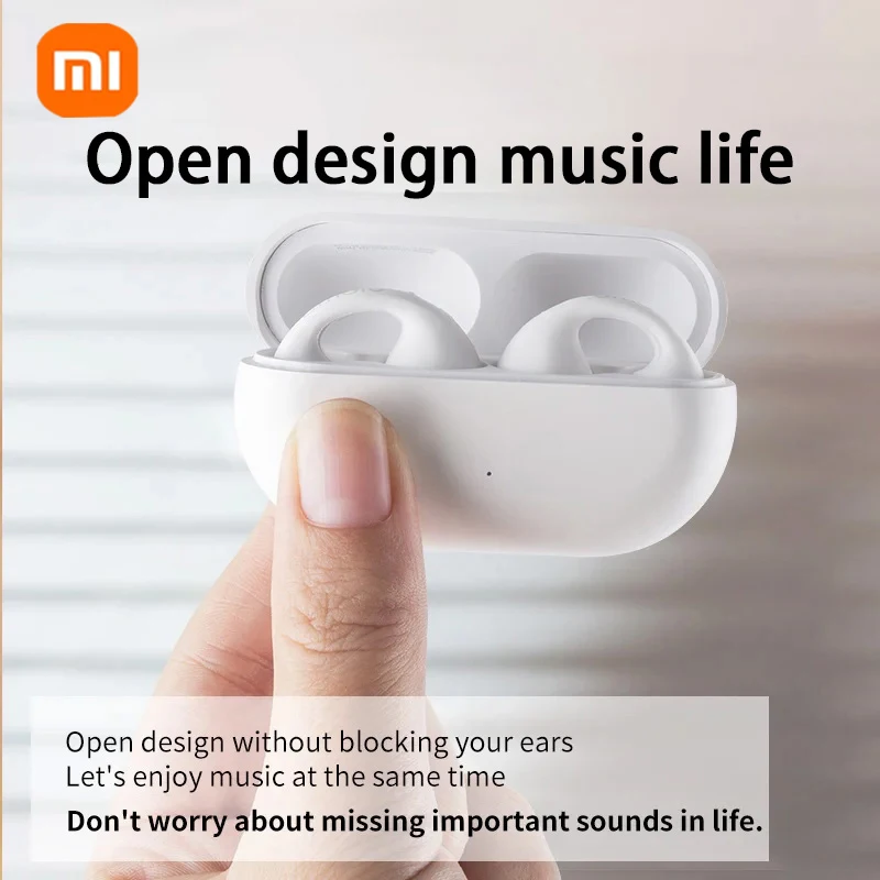 Xiaomi fones de ouvido condução óssea fone de ouvido bluetooth-compatível sem fio fones 3d surround estéreo baixo esportes fone de ouvido