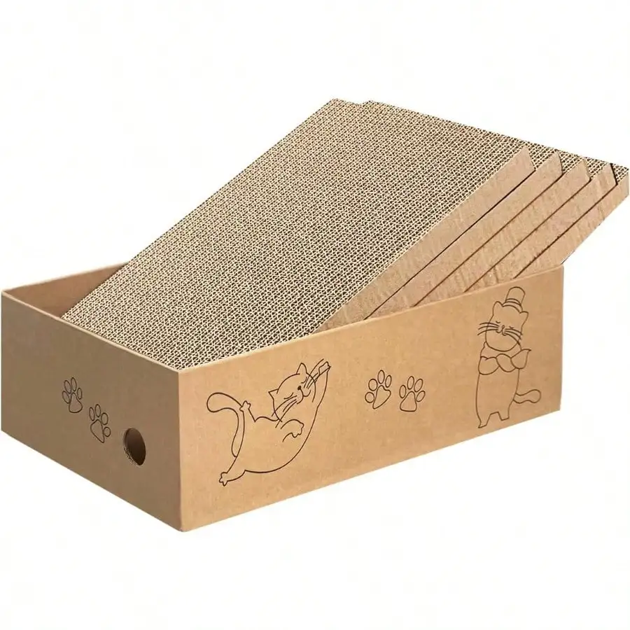 5 in 1 Eco Friendly Cat Scratching Pad Set