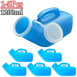 1-5Pcs Urinal For Men With a Lid Portable For Camp Travel Urinary Bottle Urinal Storage For Men Mobile Toilet 1200ml