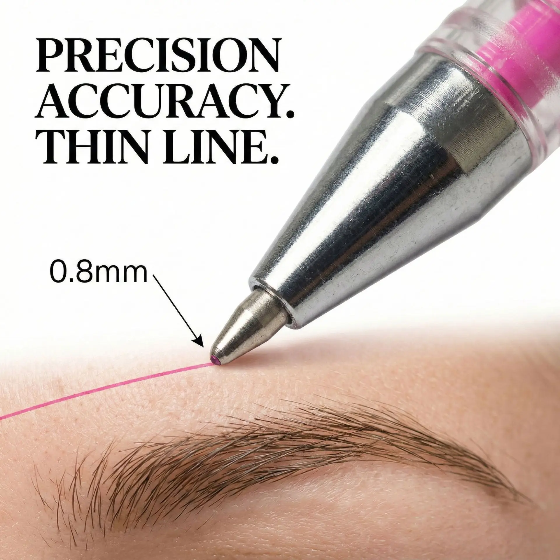 3pcs Eyebrow Marker Pen Microblading Surgical Skin Permanent Make up Supplies White Surgical Scribe Tool Tattoo Accessories Pens