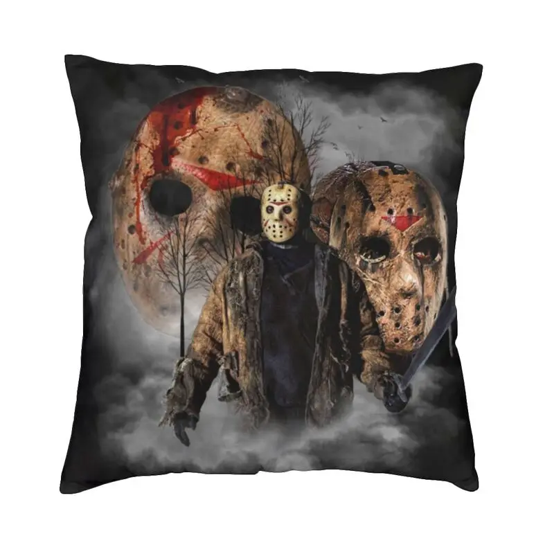 Horror Movie Character Killer Throw Pillow Cover Polyester Home Decoracion Halloween Film Cushion Covers Sofa Pillowcase