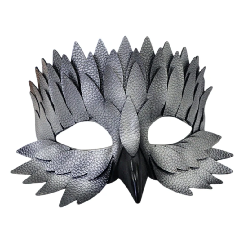 Kostuummasker uilmasker snavel veer half gezicht masker maskerades masker Halloween cosplay kostuum voor vrouwen mannen vogel