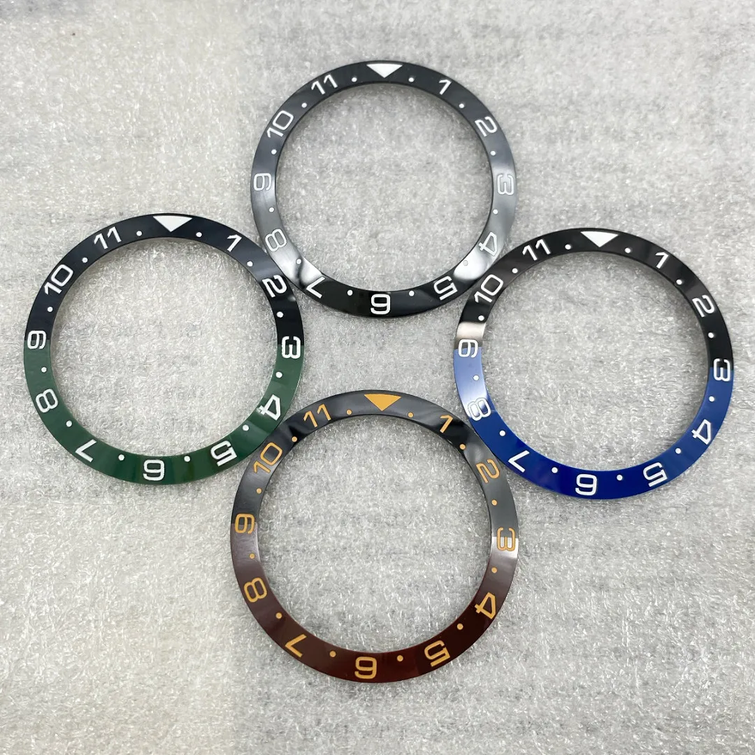 

Watch Accessory 38mm Ceramic Bezel With Numbers 1~11 Outer Diameter 38mm Inner Diameter 30.5mm Suitable For 40mm Watch Case