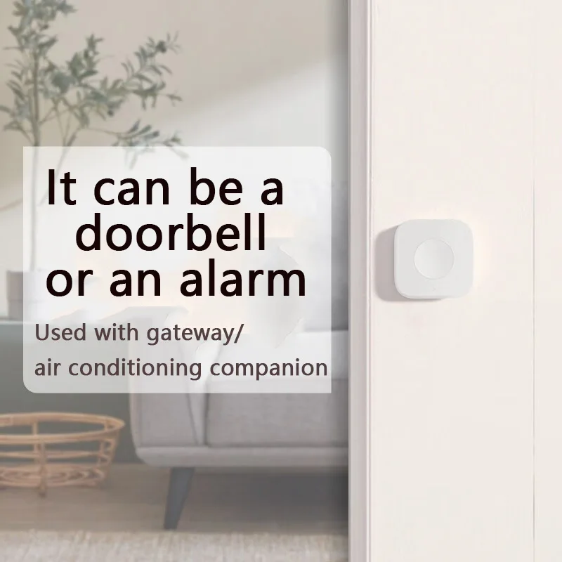 Sensore Aqara Smart Wireless Mini Interruttore Chiave Connessione Zigbee Pulsante di controllo remoto con un tasto Sicurezza domestica Mihome Homekit