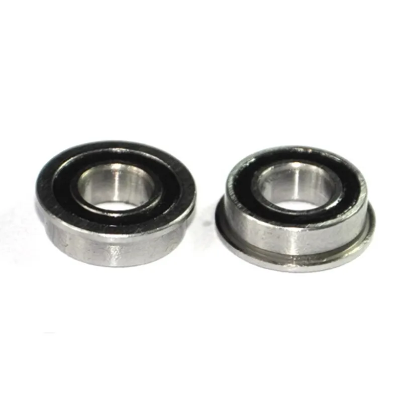 20Pcs MF63 MF84 MF85 MF126 MF128 MF148 2RS Miniature Flange Bearing Thin Wall Rubber Shielded Flanged Bearings