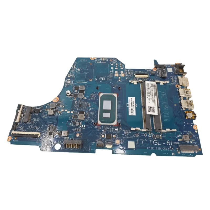 

Notebook Mainboard For HP 17-BY Laptop Motherboard CPU Combo Core i5-1035G1 1.00 GHz DDR4 Combo FRU L87451-601