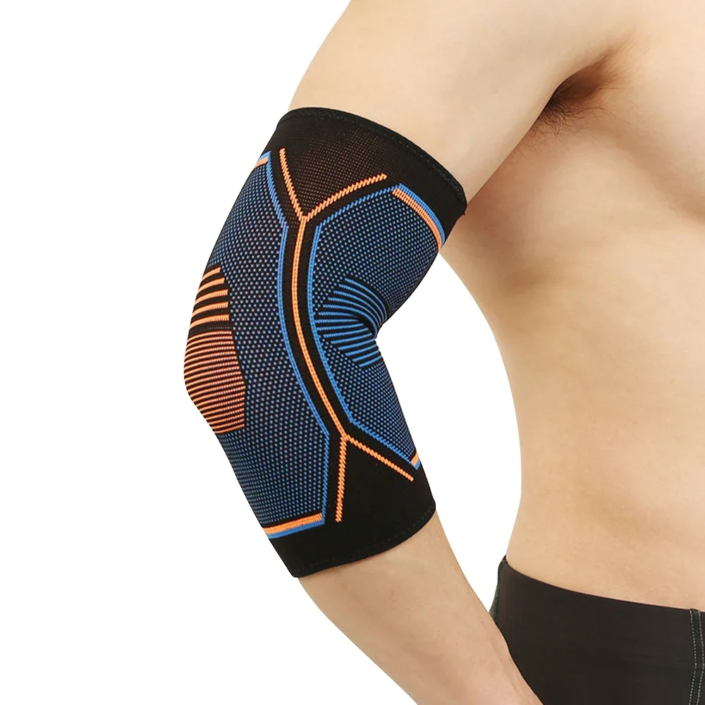 1 Stück Ellenbogenbandage für Gewichtheben, Kompressionsunterstützung, reduziert Tennisellenbogen und Golfer, Linderung von Ellenbogenschmerzen – Detail 8