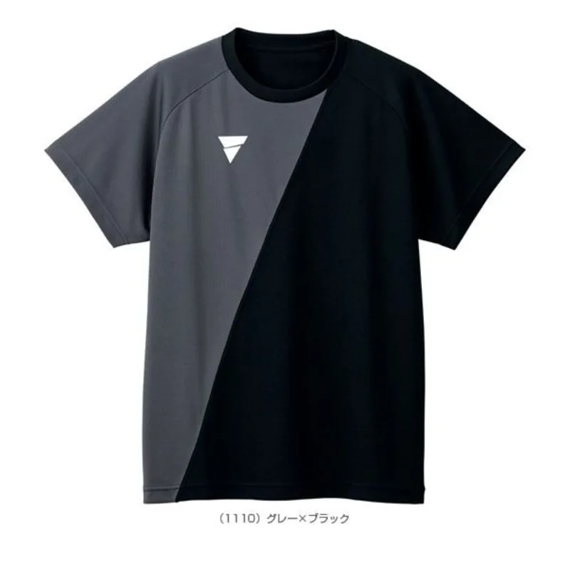 VICTAS summer new table tennis uniform unisex sweat absorbing quick drying round neck top short sleeved sportswear