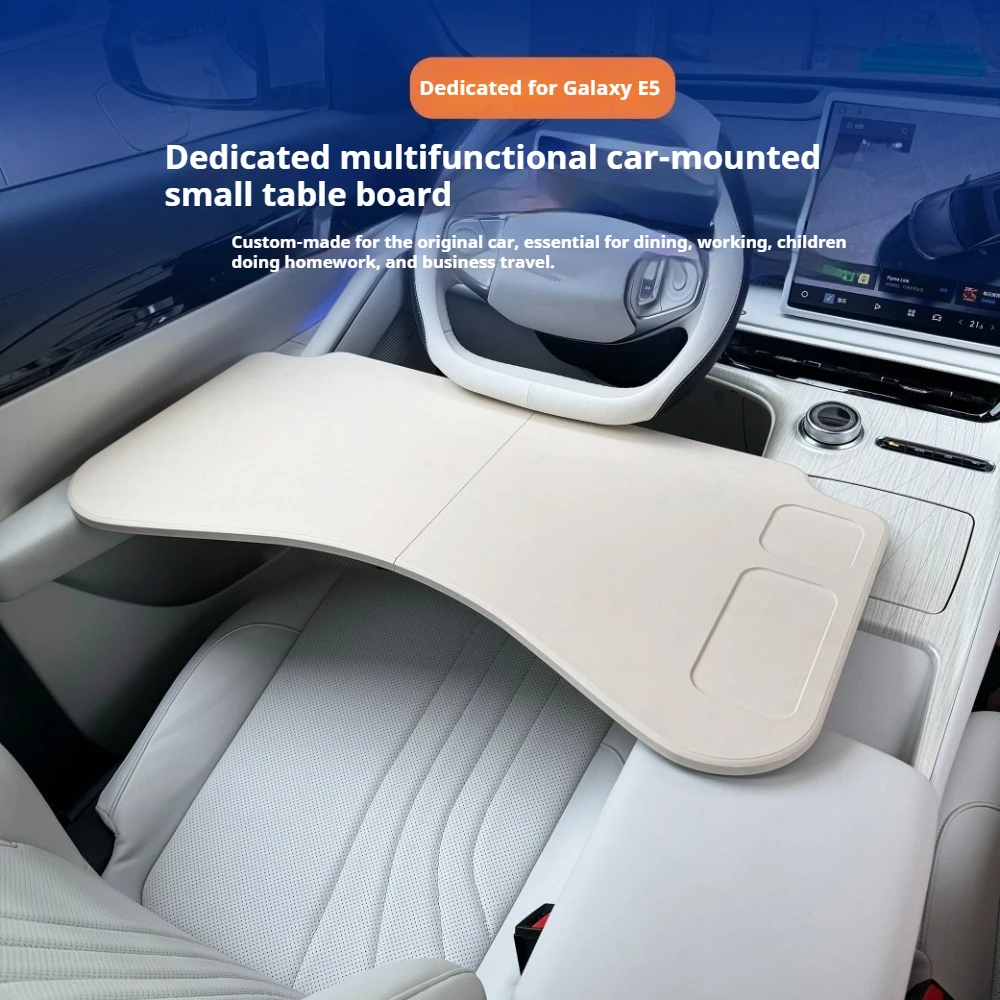 For Geely Galaxy E5 EX5 Car Mounted Dining Tray Foldable Storage Desk Office Board Laptop Table Kids Homework Table