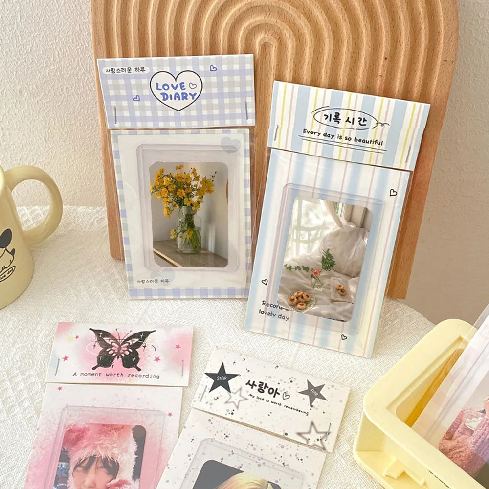 10PCS Cute Card Head Paper Card Back Packaging Gift Decor Photo Cardboard Back Card Protective Packaging Cartoon DIY  INS