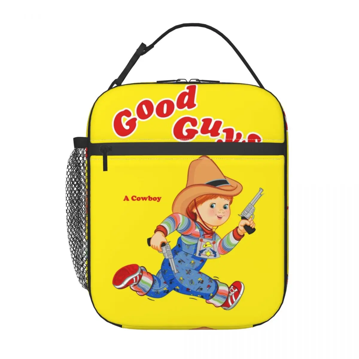 Good Guys Cowboy Insulated Lunch Bag for School Office Child\'s Play Chucky Waterproof Thermal Cooler Bento Box Women Children