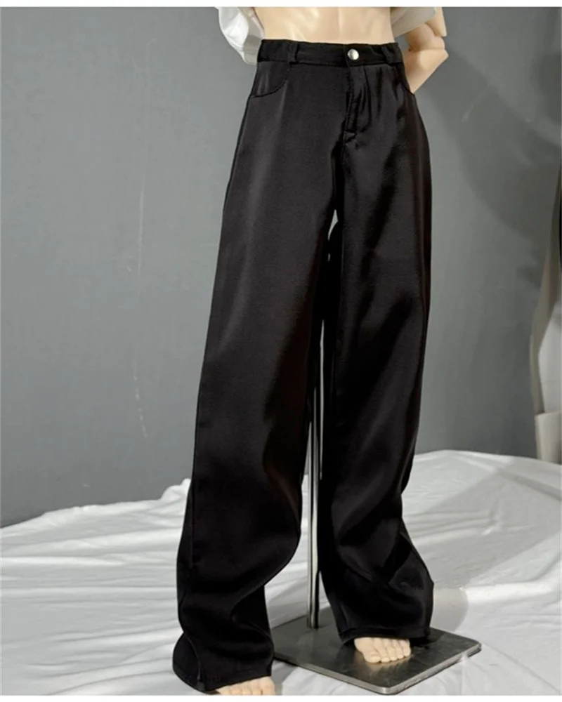 BJD = pantaloni da bambola adatti per 1/4 73 ID75 77 Zio taglia nuovi pantaloni larghi neri spessi lunghi fino al pavimento per pantaloni da uomo da indossare ogni giorno