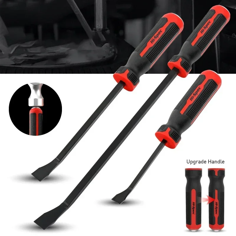 

1 Piece Angled Tip Heavy Duty Pry Bar 8 12 18 inch Curved Strike Cap Screwdriver Crowbar Multi Tool With Ergonomic Handle