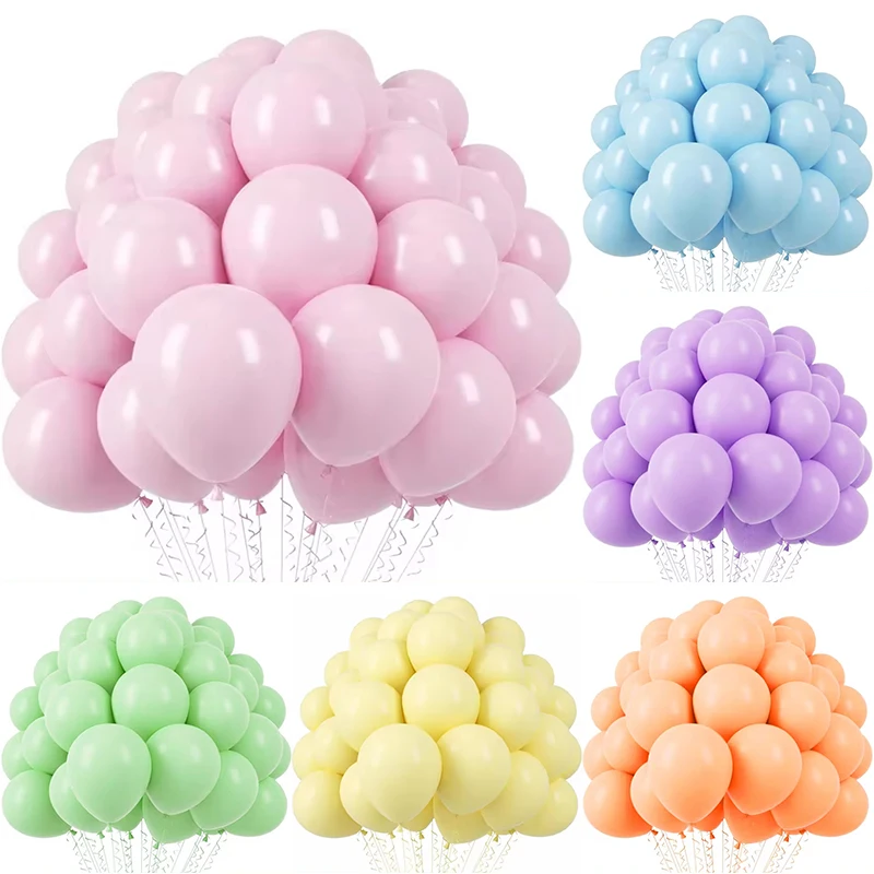 5/12inch Round Colorful Latex Balloons Macaron Pink Blue Green Red Balloon Wedding Birthday Party Decoration Baby Shower Globos