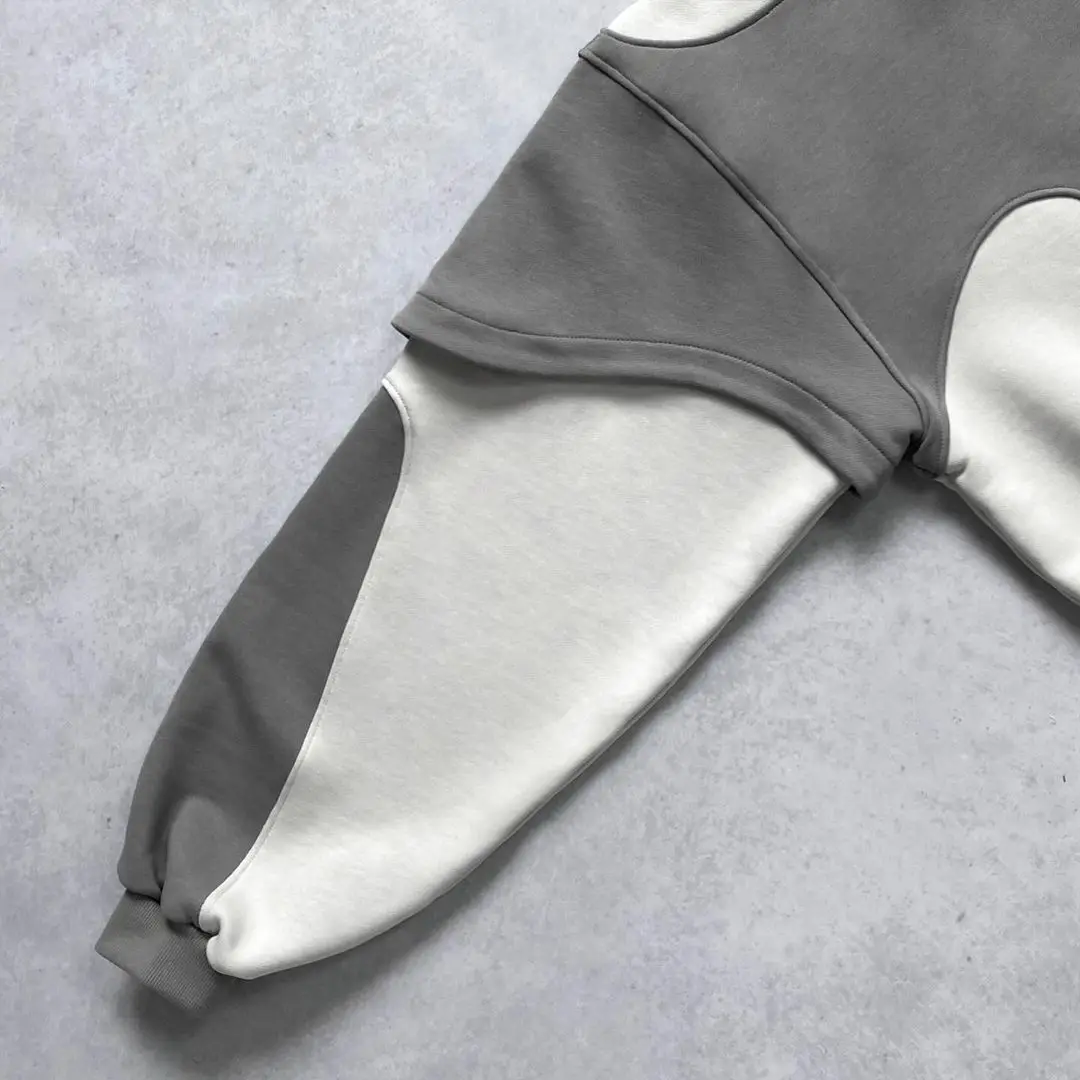 Y2K 2025 Casual Trendy Pattern Printed Loose Hoodied Sweatshirt Sports Long Sleeve Top Sweatshirt Jacket Goth Men Clothing