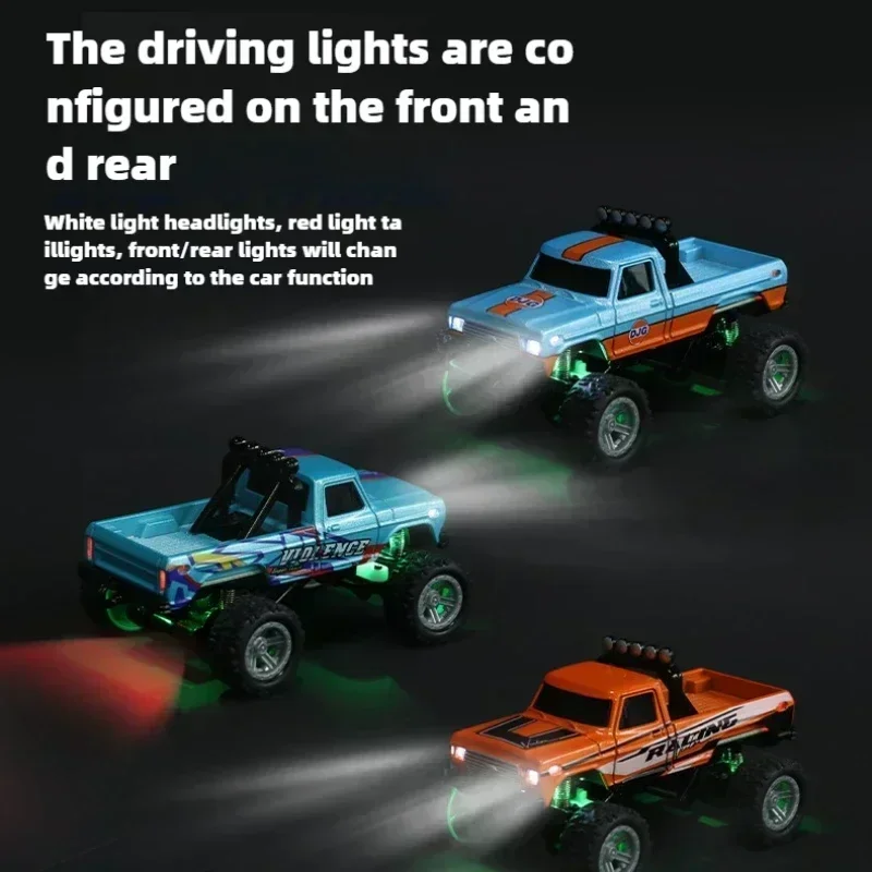 

Alloy Big Foot Wheels Remote Control Car Off Road Truck Metal Model Monster Truck Toy RC Car Alloy Car Model Boy Toy
