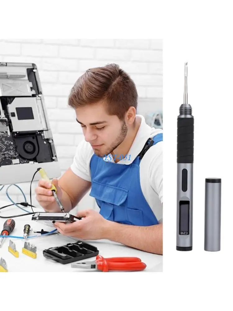 E15A 100W Professional Soldering Iron with Digital Control Constant Heat Aluminum Alloy Portable