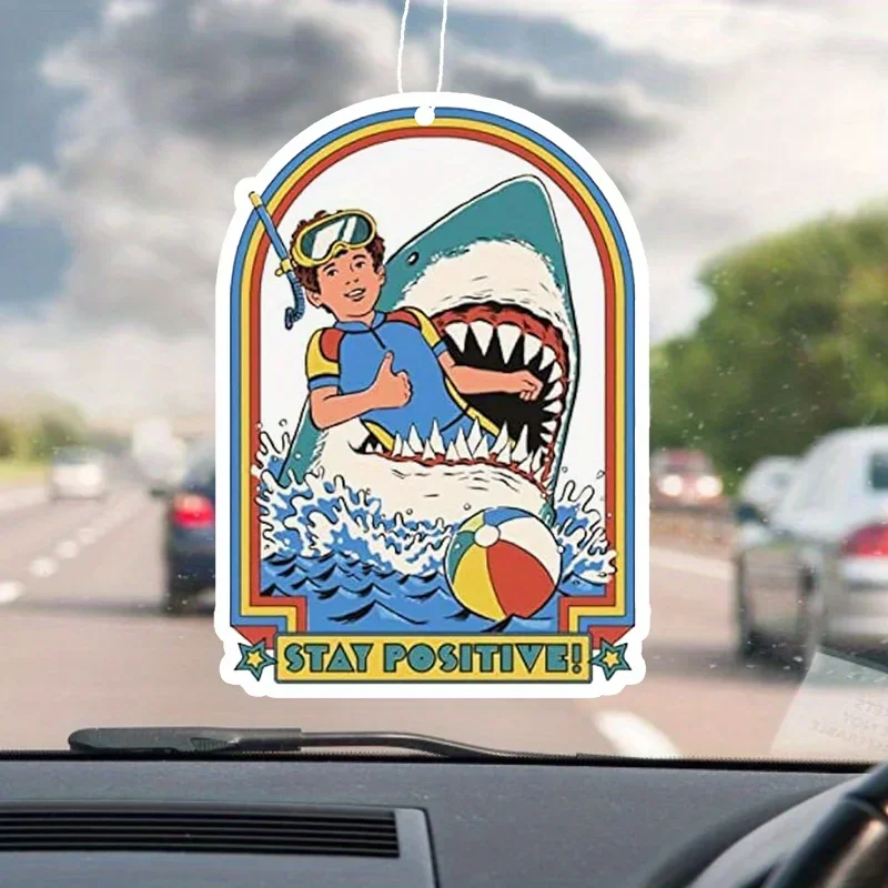 Car shark.car air freshener - car mirror hanging perfume car diffuser sheet - car interior