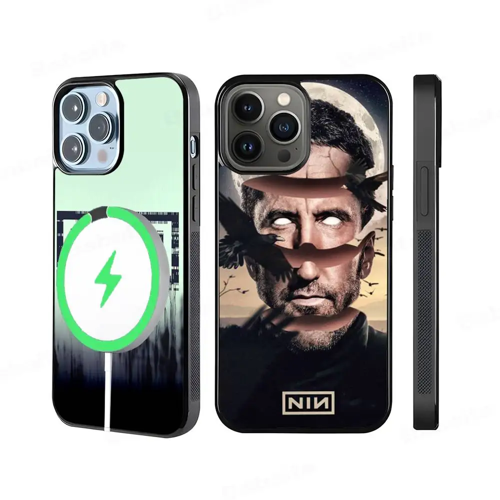 Klassische Band Nine I-Inch N-Nails Handyhülle für IPhone 17 Air 16 15 14 13 12 11 Pro Max Plus Magsafe Wireless Charge Cover