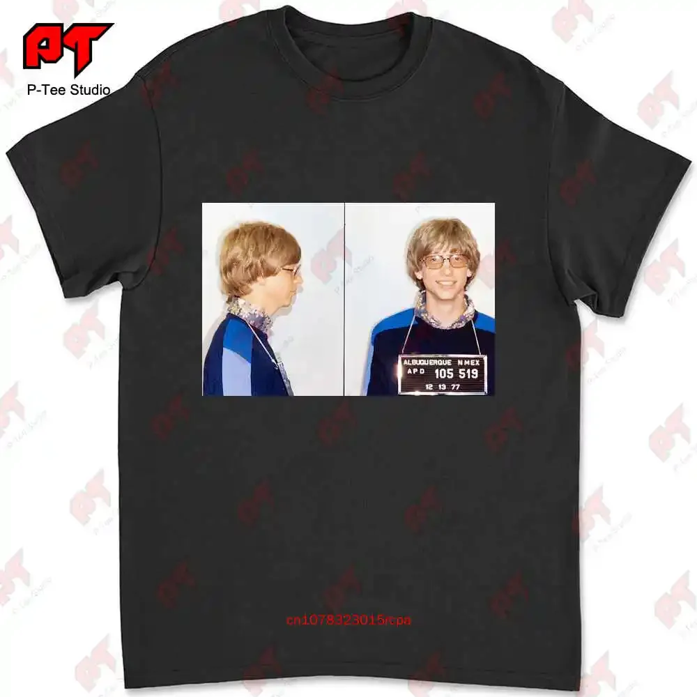 Футболка Bill Gates Mug Shot Picture Photo 30HX