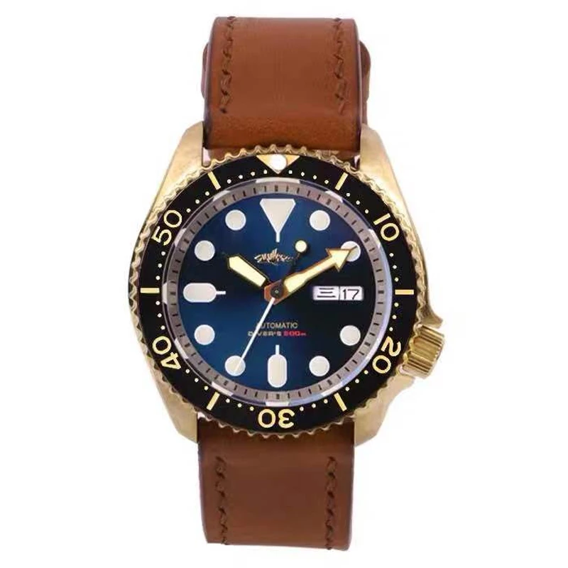 Heimdallr SKX007 Bronze Diver Automatic Watch Vintage 41mm Dial Sapphire C3 Luminous 200m Waterproof Mechanical Wristatch Reloj