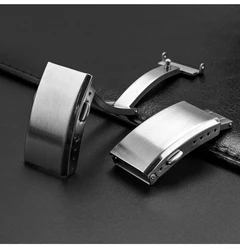 16mm 18mm 20mm 22mm Watch Clasp Folding Buckle 316L Solid Stainless Steel Men Women Watch Buckle Watch Strap Accessories