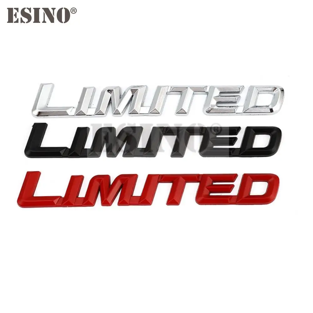 New Car Styling 3D Metal Chrome Zinc Alloy Emblem Badge Limited Edition trunk Body Sticker Decal Fender Emblem Auto Accessory