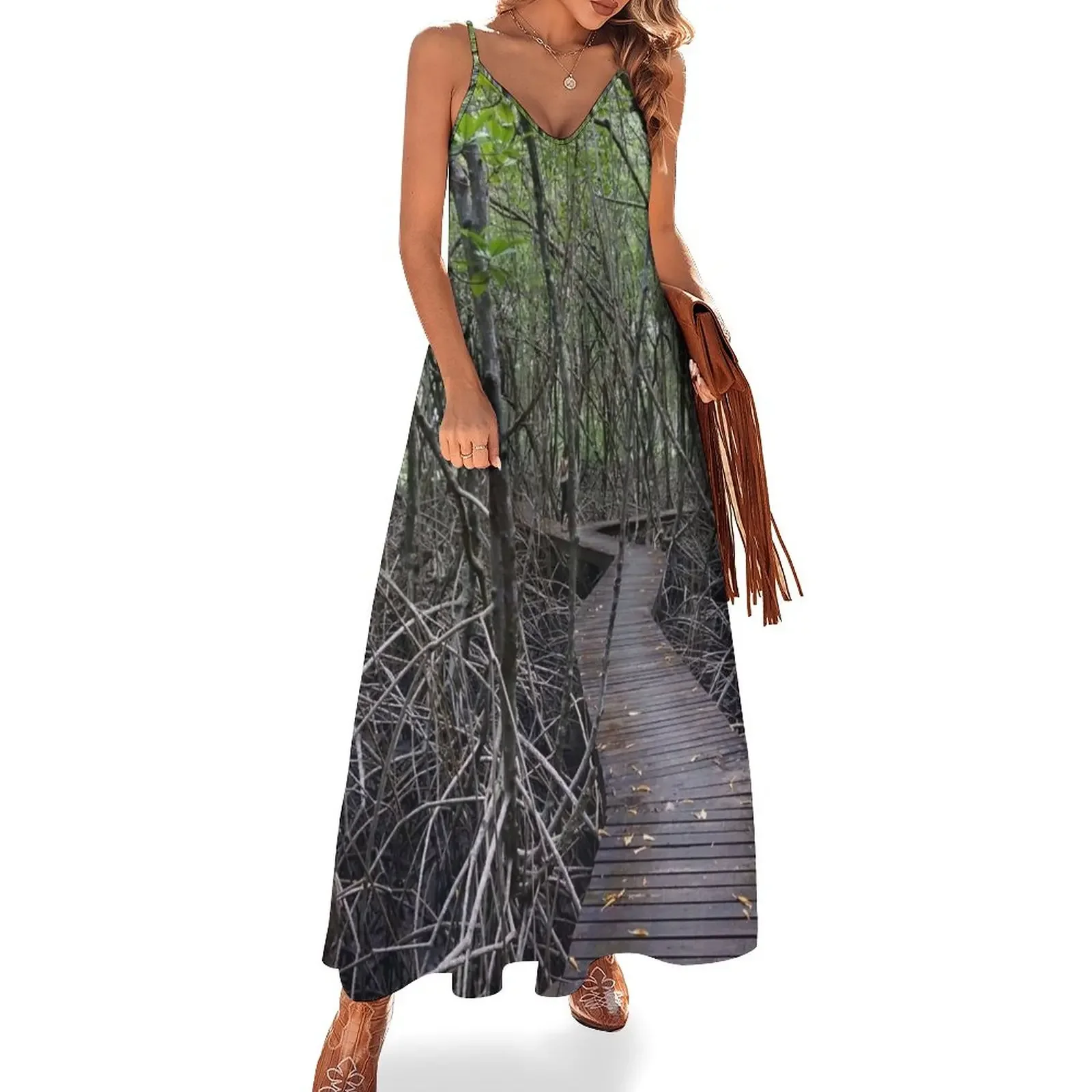 

Mangroves Sleeveless Dress summer dress women 2025 party dress women elegant luxury