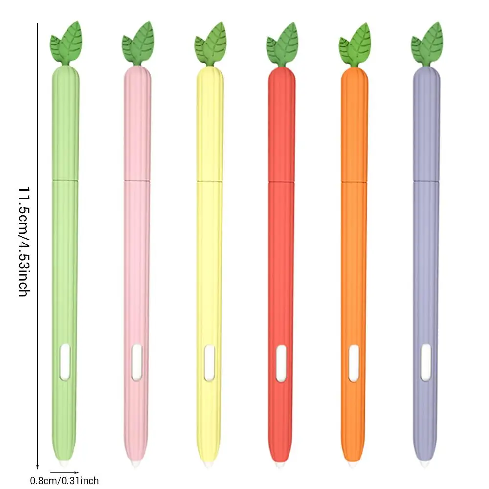 For Samsung Tab S6 Lite S Pen XDcase Fruit & Veggie Anti-Slip Silicone Stylus Pen Sleeve