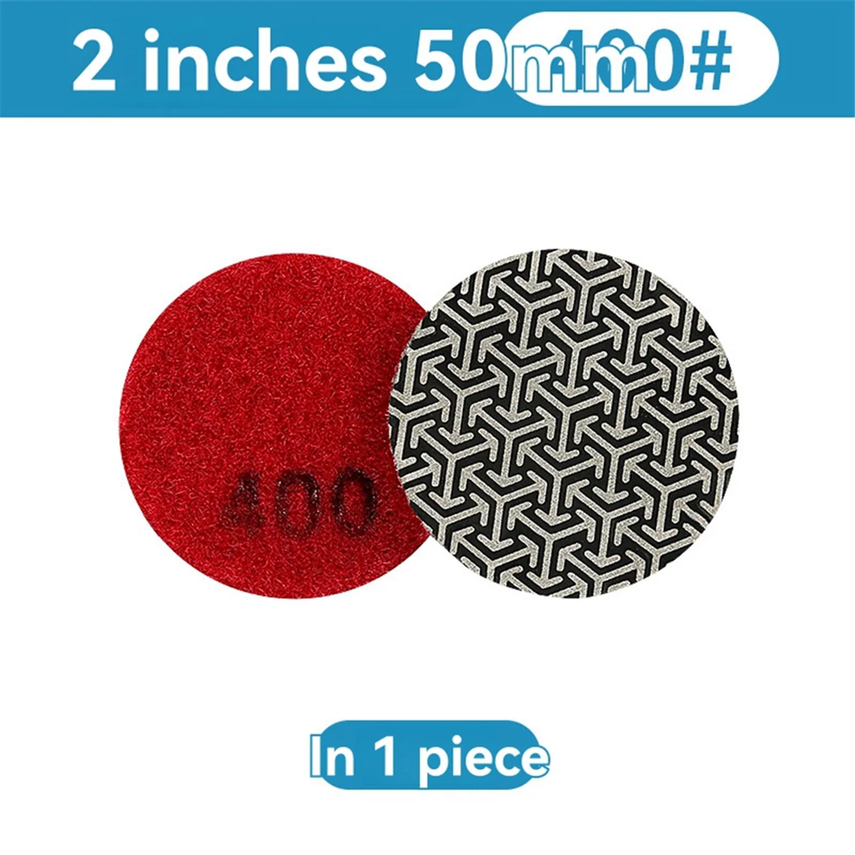 

A002 1 шт. 2 дюйма/50 мм гальваническая алмазная полировальная подушечка для плитки, стекла, металла, дерева, шлифовальный диск для удаления заусенцев P400