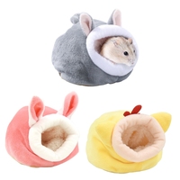 Hamster House Guinea Pigs Nest Small Animal Sleeping Bed Winter Warm Plushy Bed