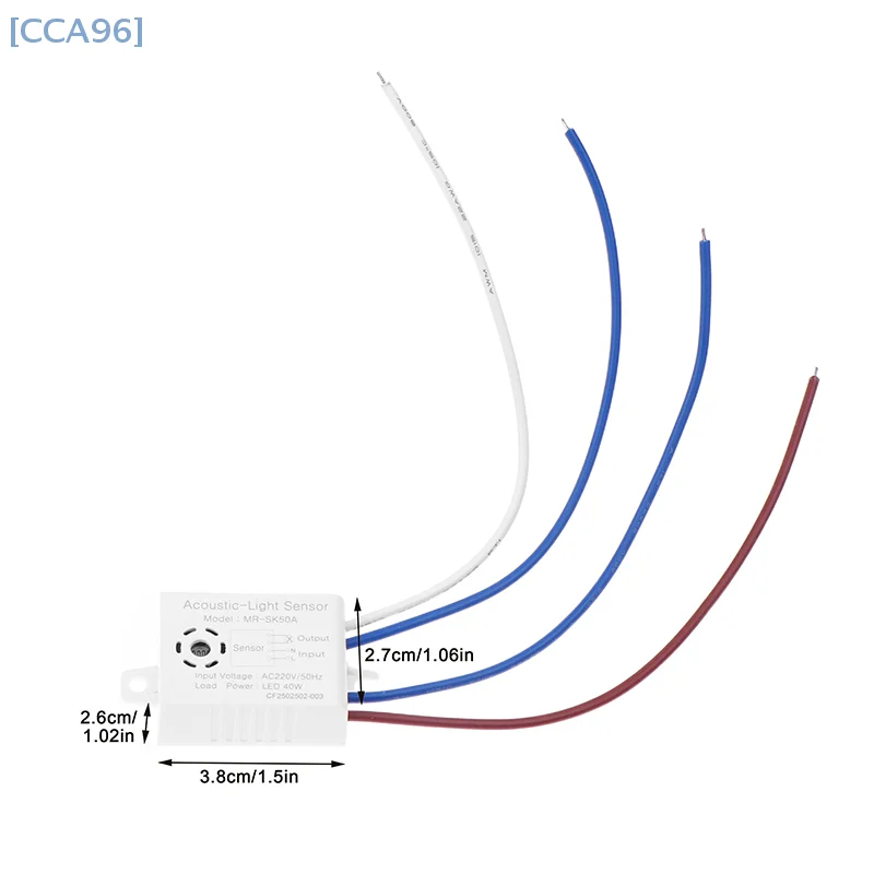 Sound Voice Sensor Switch Modul LED Akusto Optic Control Induktionsschalter Automatische Sprachsteuerung Sensor Detektor