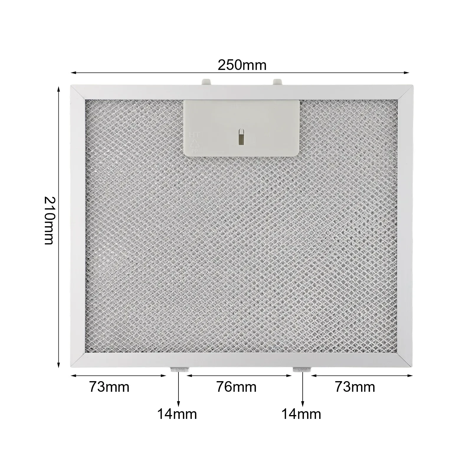 Metal Mesh Extractor Vent Filter for Range Hoods 5 Layer Grease Filtration Easy to Replace Compatible with Most Brands
